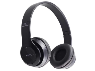 Безжични Bluetooth слушалки OPEN P47 в матово черно