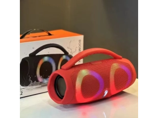 Booms Box 3 Mini червена портативна блутут тонколона с RGB осветление