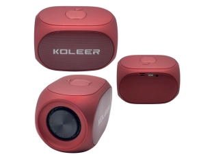 Червена безжична Bluetooth тонколона Koleer S918 с FM/TF/USB функции