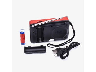 Мини колонка JOC H011BT Bluetooth, FM радио, MP3 плеър USB/SD червена