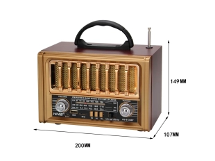 Ретро радио NNS NS-8136BT с Bluetooth, USB, SD и FM/AM/SW приемник