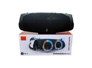 Голяма блутут тонколона Booms Box 3 RGB с мощен звук - черен цвят