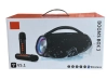 Мощна голяма Bluetooth колонa Booms Box 3 RGB с двойни микрофони Boomsbox - снимка 3