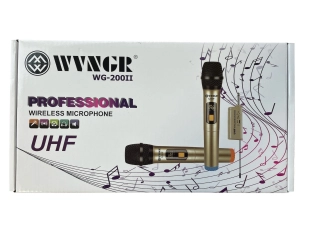 Двойка безжични микрофони WVNGR WG-200II с дисплей