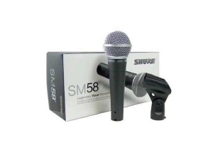 HiFi микрофон Shure SM-58 с кабел и калъф за професионална употреба