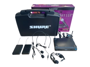 Shure SM58 комплект с 2 микрофона брошка, 2 диадеми и куфар за съхранение