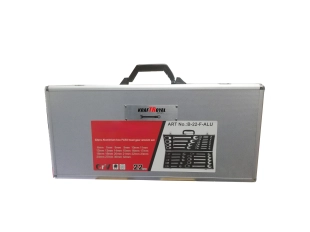 Звездогаечни тресчотни ключове комплект 6-32 мм в метален куфар KraftRoyal