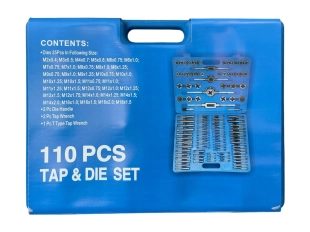 Професионален набор метчици и плашки KraftRoyal 110 части