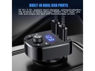 Bluetooth трансмитер за автомобил модел S5