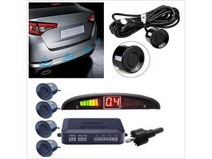 LED парктроник с четири сензора в черен цвят