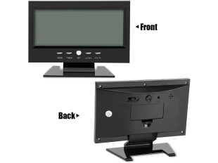 Черно дигитално устройство за време с голям LCD дисплей DS-8082