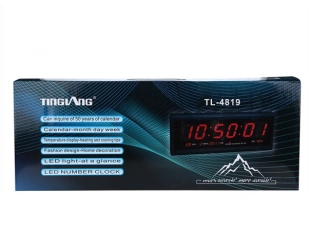 Tingiang TL-4819 – голям LED електронен настолен часовник