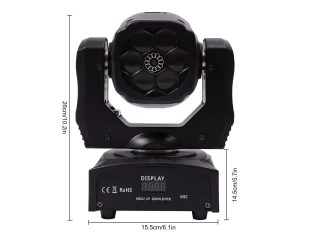 LED диско ефект с 6x12W диода и подвижна глава + лазер FS-20183