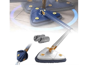 360° триъгълен моп с микрофибърни кърпи за почистване