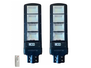 Двоен комплект соларни улични лампи JMK COBRA 500W