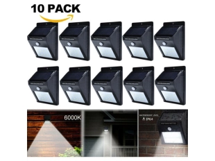 Соларни LED лампи 10 бр. с мощен сензор 500lm – промоция - подобен продукт