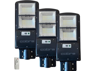 Тройна улична соларна лампа JMK COBRA 250W комплект - подобен продукт