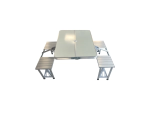 Комплект сгъваема къмпинг маса със столове тип куфар за лесен транспорт