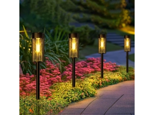 XF-2902 Градинска Соларна LED Лампа с Топла Светлина 3000K, Черен Цвят