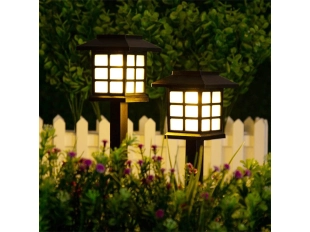 Комплект 6 соларни LED лампи за двор и градина H-LED69