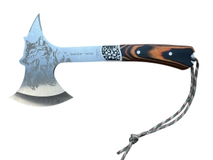 Ловна брадва Вълк с калъф – инструмент за оцеляване