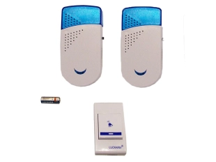 Безжичен звънец LUCKARM с един бутон и два приемника