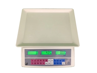 Електронен кантари с пластмасова платформа 23×33см до 40 кг