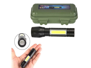 Мини акумулаторен водоустойчив LED фенер с USB зареждане