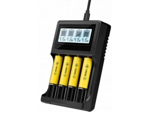 Универсално зарядно за акумулаторни батерии 26650, 18650, 16340, 14500