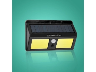 Стенен соларен прожектор 20W с COB LED и PIR сензор