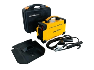 Професионален инверторен електрожен KraftRoyal MMA-400A с жълт куфар