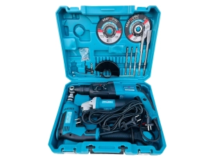 КрафтРоял комплект: перфоратор, ъглошлайф 125 мм и бормашина 1200W