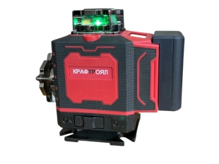 KraftRoyal M16 строителен лазер с 360° въртене и 16 зелени линии