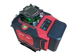 KraftRoyal M16 строителен лазер с 360° въртене и 16 зелени линии