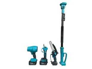 Многофункционален комплект 4в1: акумулаторна духалка, ножица, резачка с телескопичен прът 36V 8.0A