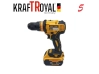 KraftRoyal 5в1 универсален инструментален комплект с винтоверт, гайковерт и ъглошлайф KraftRoyal - снимка 4