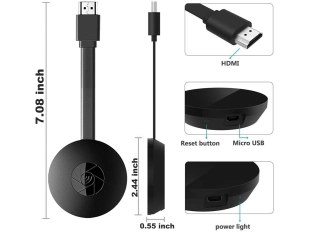 Chromecast мултимедиен плеър за телевизор с 4K HDMI SMART TV