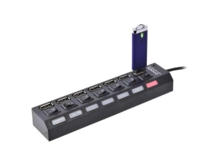 USB 2.0 хъб с 7 универсални порта за разклонение