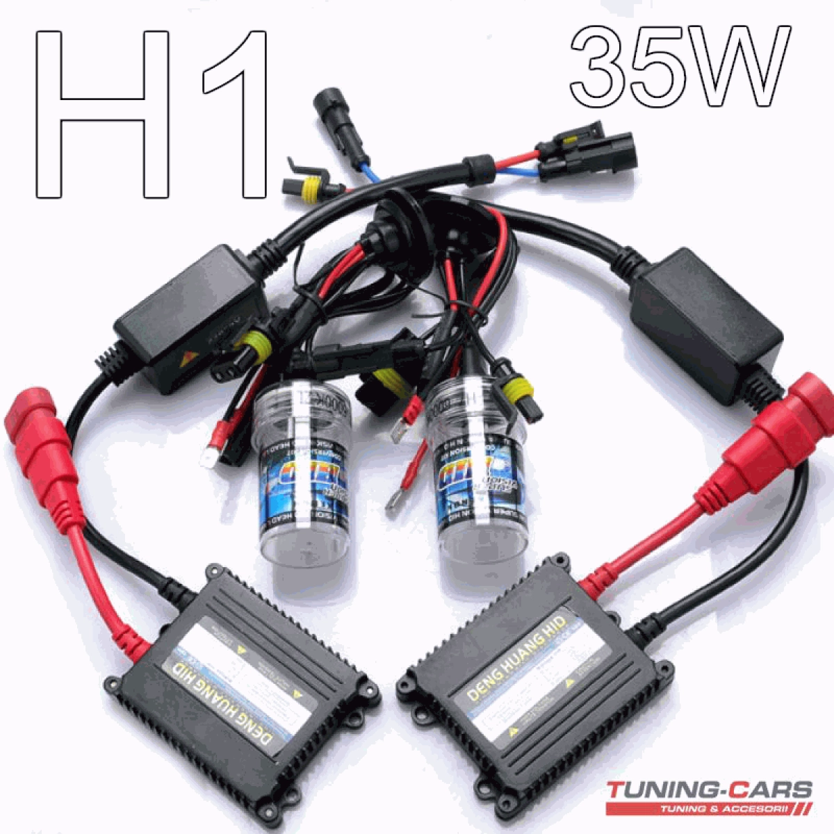 Ксенон система H1 35W 6000K с тънък баласт Ксенон система H1 35W 6000K с тънък баласт - 1326