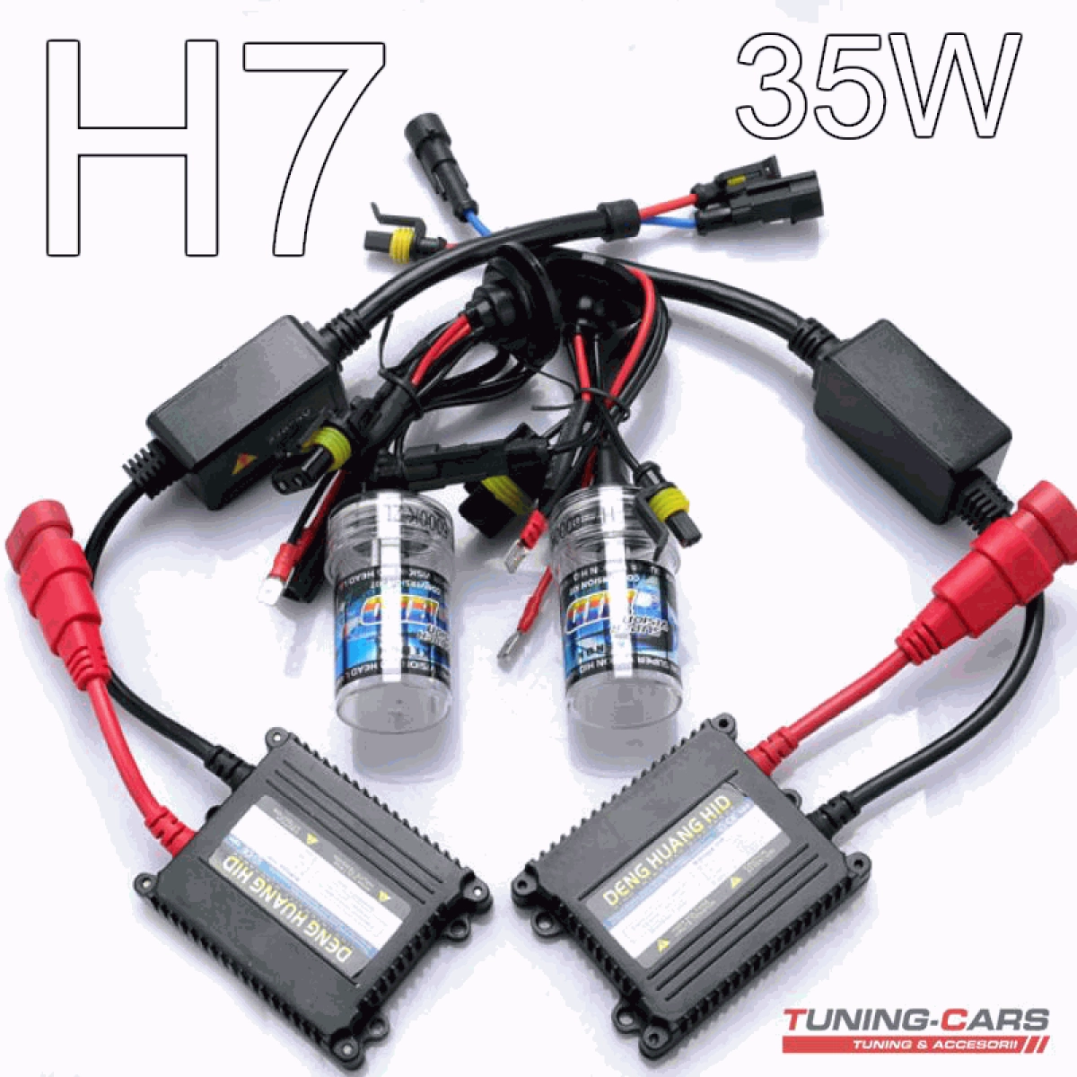 Ксенонова система H7 35W 6000K с тънък баласт Ксенонова система H7 35W 6000K с тънък баласт - 1325