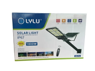 Соларна лампа LYLU с панел и стойка, мощност 1800W