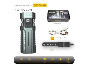 Акумулаторен LED фар за велосипед SM-220 10W с дисплей