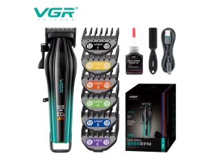 Професионална машинка за подстригване VGR V-273 в зелен цвят