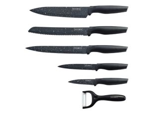 Кухненски комплект ножове Royalty Line 5 бр. с белачка