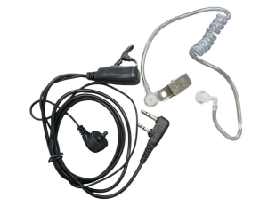 Черна силиконова хендсфри слушалка за радиостанции