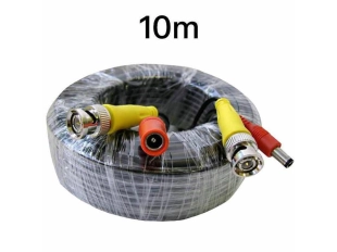 10-метров кабел за CCTV камери със захранване