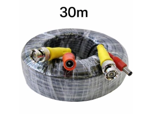 30-метров кабел за CCTV камери със захранване