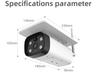 Водоустойчива соларна камера Privine с ниска консумация и starlight