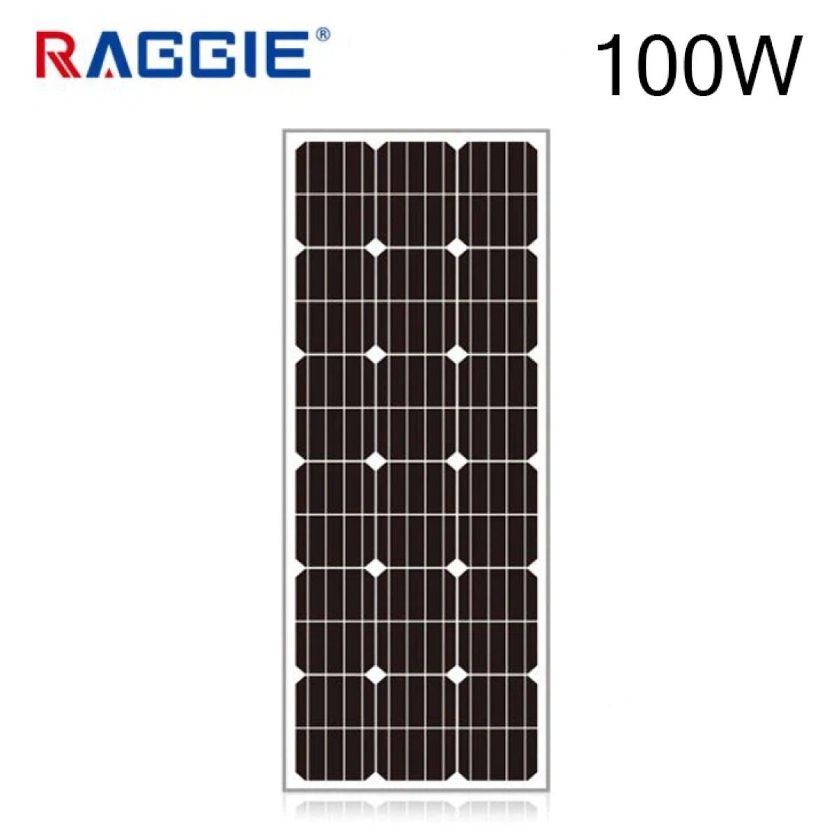 Монокристален соларен панел RAGGIE 100W 12V 920x575x30мм - Raggie 1830-100