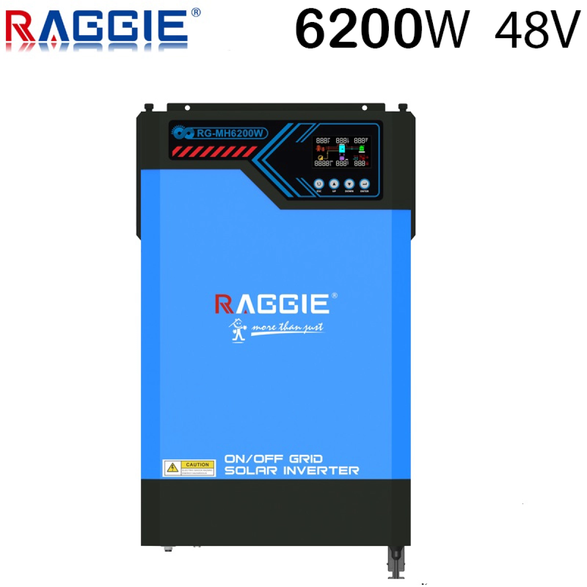 Хибриден соларен инвертор монофазен RG-MH6200W 48V 6.2kW - Raggie 1821